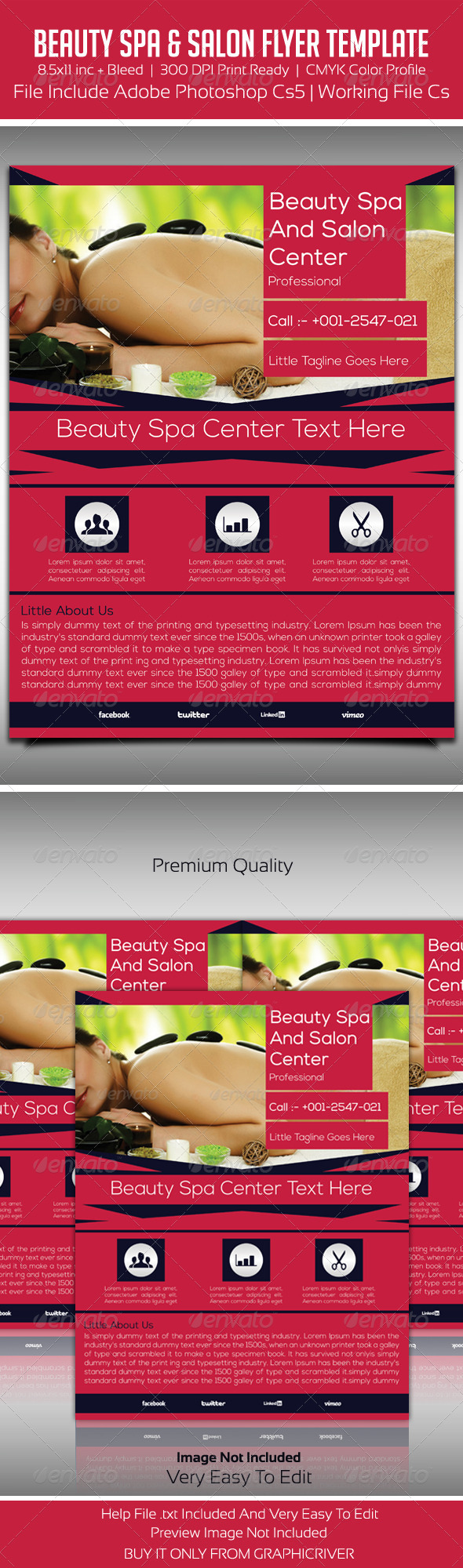 Beauty Spa And Salon Business Flyer - Flyers Print Templates