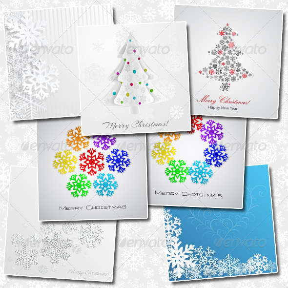 Set of Christmas Backgrounds Set of Christmas Backgrounds