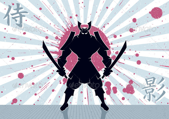 Samurai Background - Characters Vectors