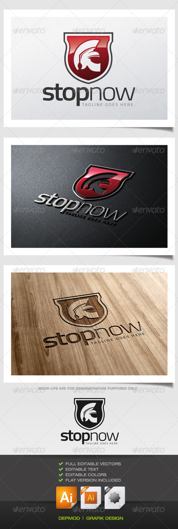Stop Now Logo - Symbols Logo Templates