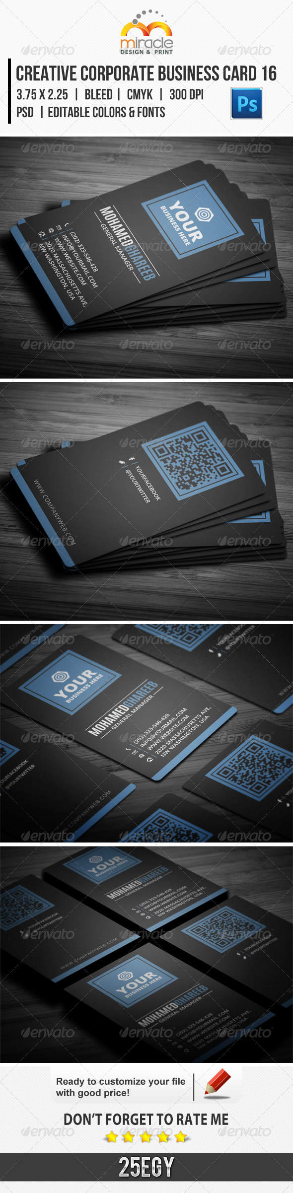 Creative Corporate Business Card 16 Creative Corporate Business Card 16