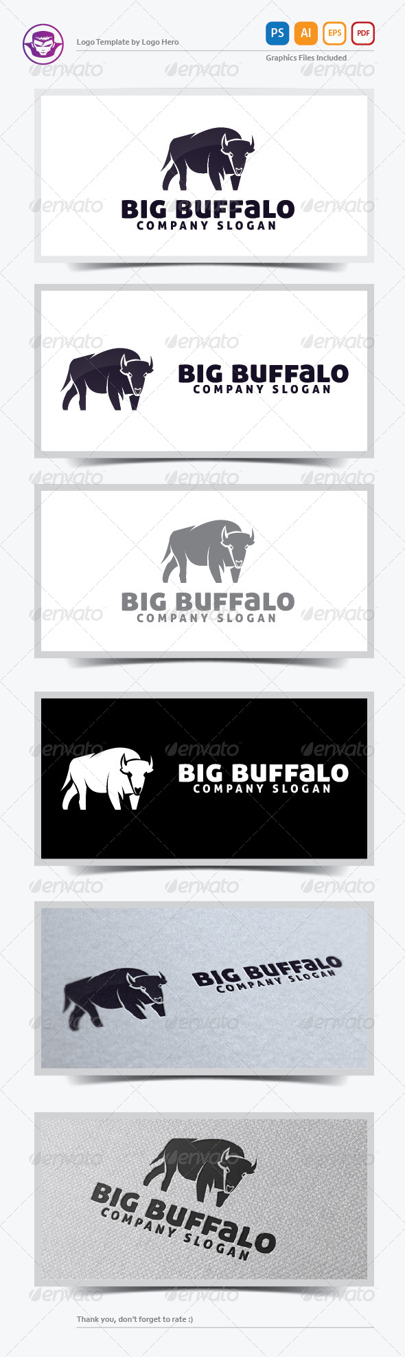 Big Buffalo Logo Template