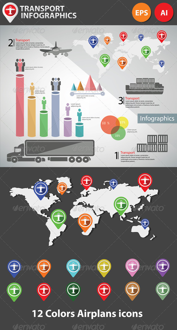 GraphicRiver Transportation Infographics 5674940 GraphicRiver Transportation Infographics 5674940