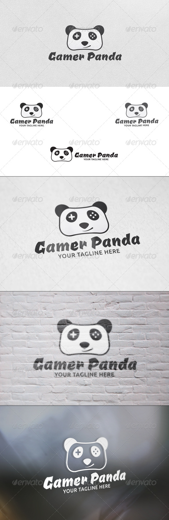 Gamer Panda - Logo Template
