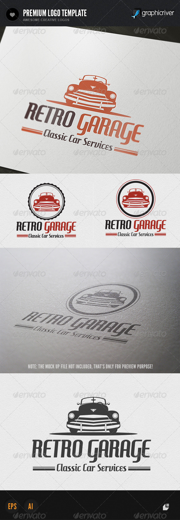 Retro Garage Logo Retro Garage Logo