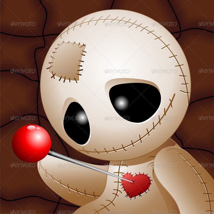 Voodoo Doll Cartoon in Love by Bluedarkat | GraphicRiver