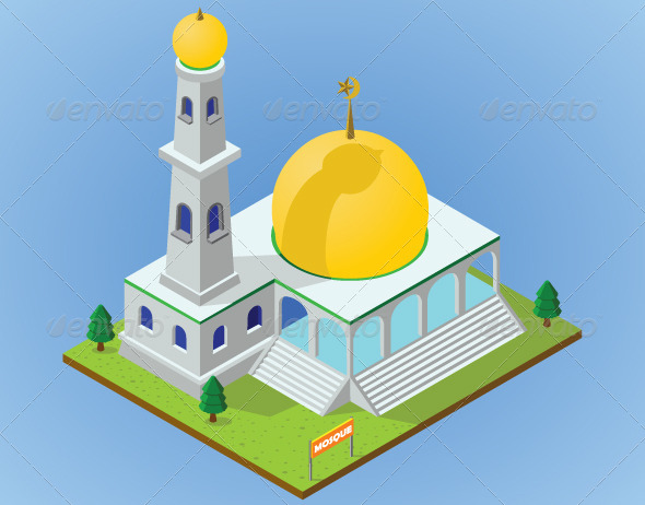Isometric Mosque Isometric Mosque