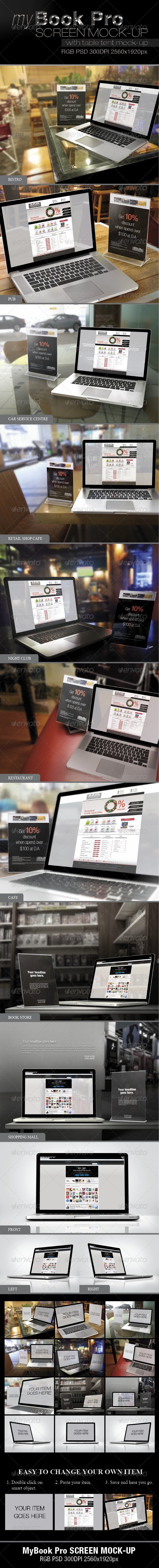 myBook Pro Screen Mock-up myBook Pro Screen Mock-up