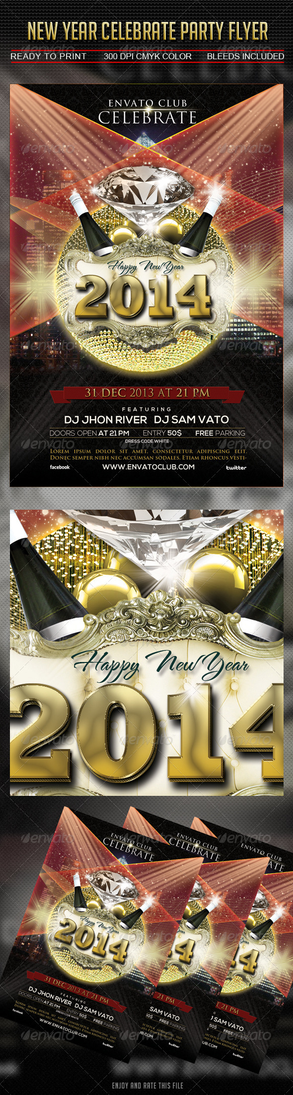 New Year Celebrate Party Flyer New Year Celebrate Party Flyer