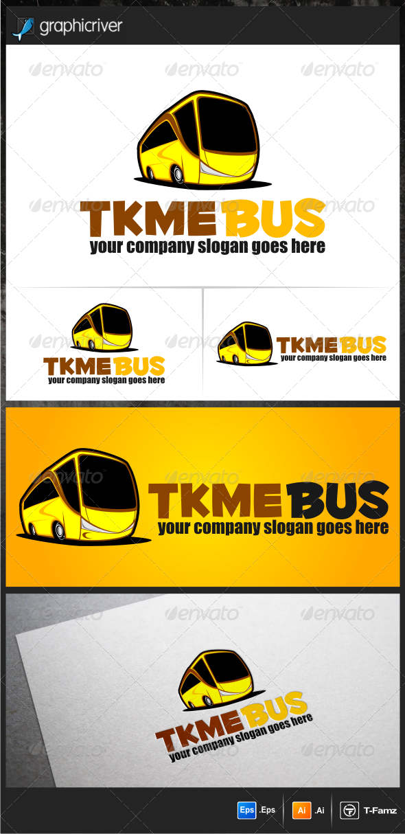 Bus Cartoon Logo Templates Bus Cartoon Logo Templates