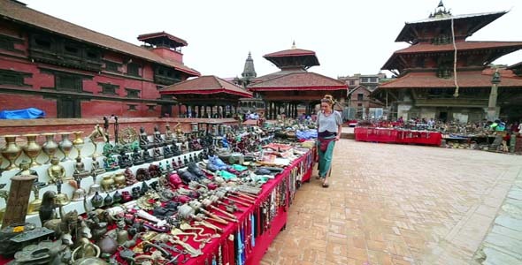 Female Tourist Choosing Souvenir 2 Female Tourist Choosing Souvenir 2