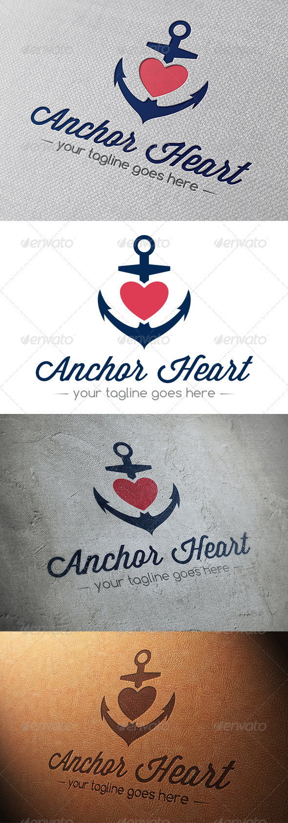 Marine Anchor Love Logo Marine Anchor Love Logo