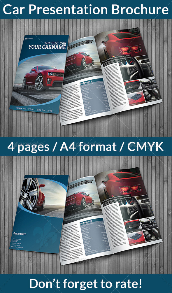 Car Presentation Brochure Car Presentation Brochure