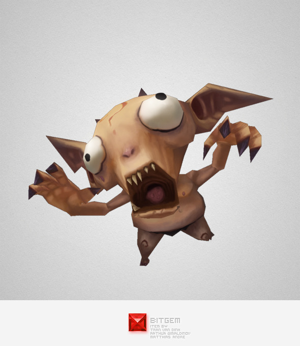 Low Poly Demon Imp - 3DOcean Item for Sale