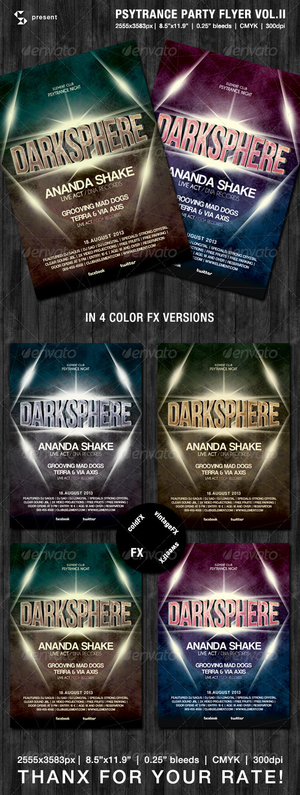 Psytrance party flyer vol.II Psytrance party flyer vol.II