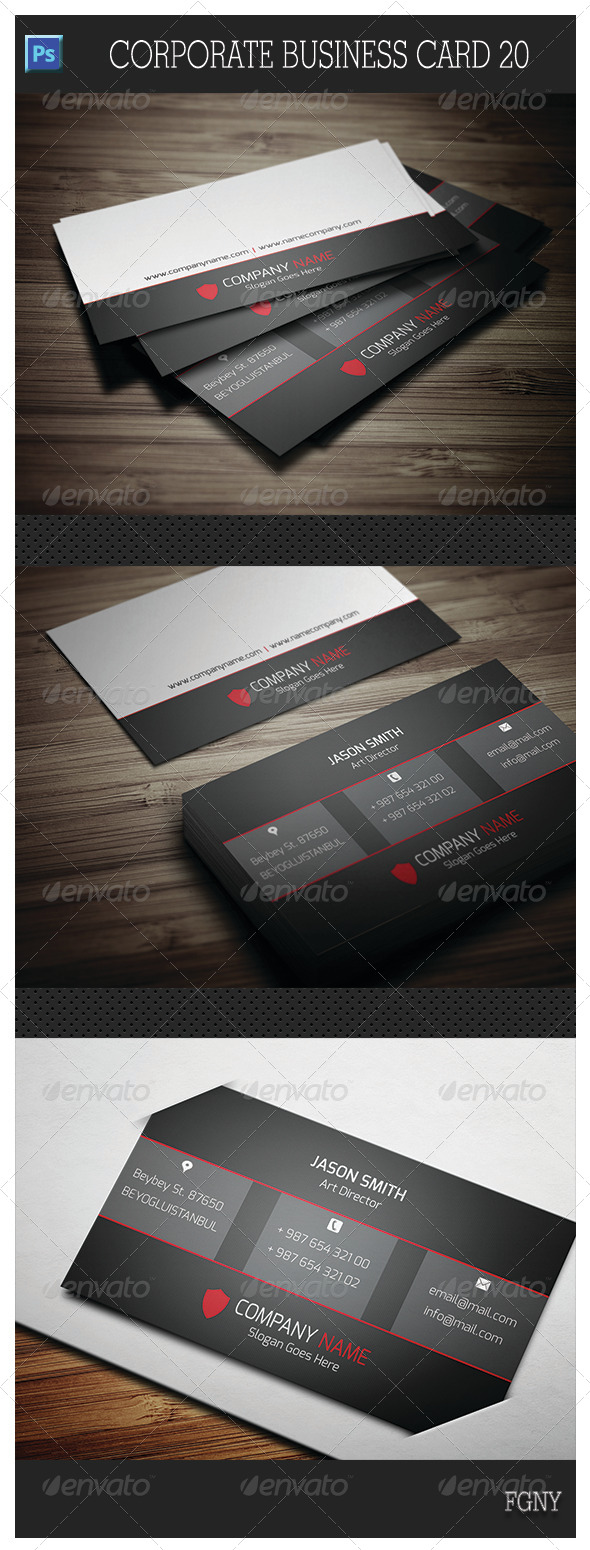Corporate Business Card 20 Corporate Business Card 20