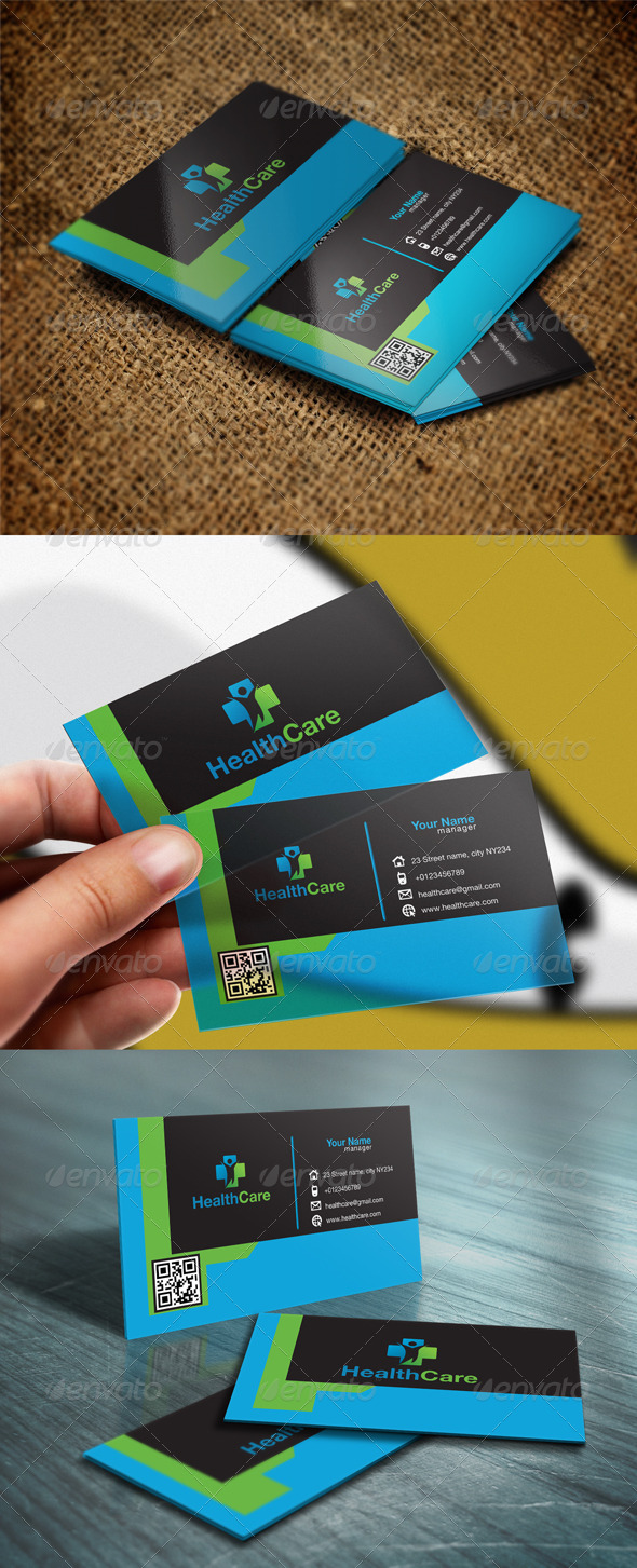 Health Clinic Business Card Health Clinic Business Card