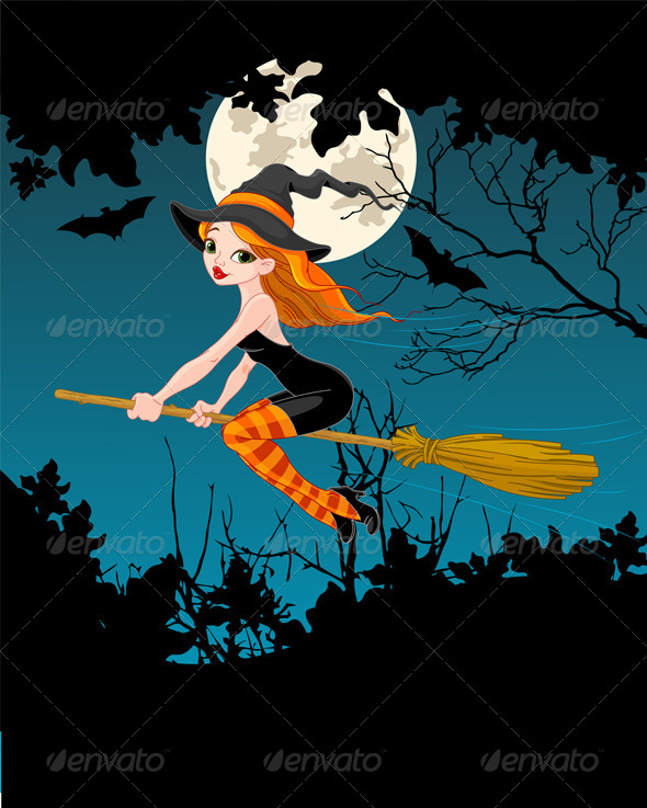 Halloween Witch Banner Halloween Witch Banner