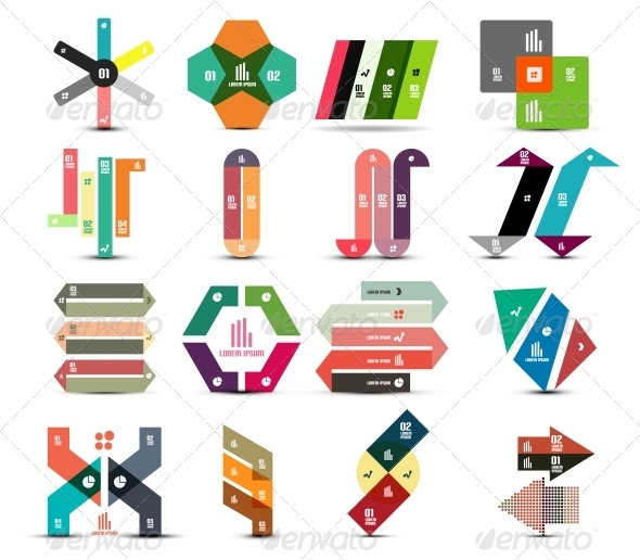 Business and Infographic Templates Banners Set Business and Infographic Templates Banners Set