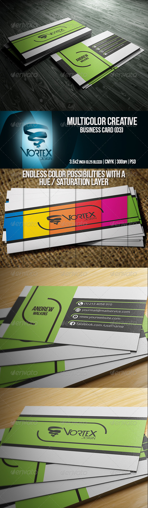 Creative Multicolor Business Card 03 Creative Multicolor Business Card 03