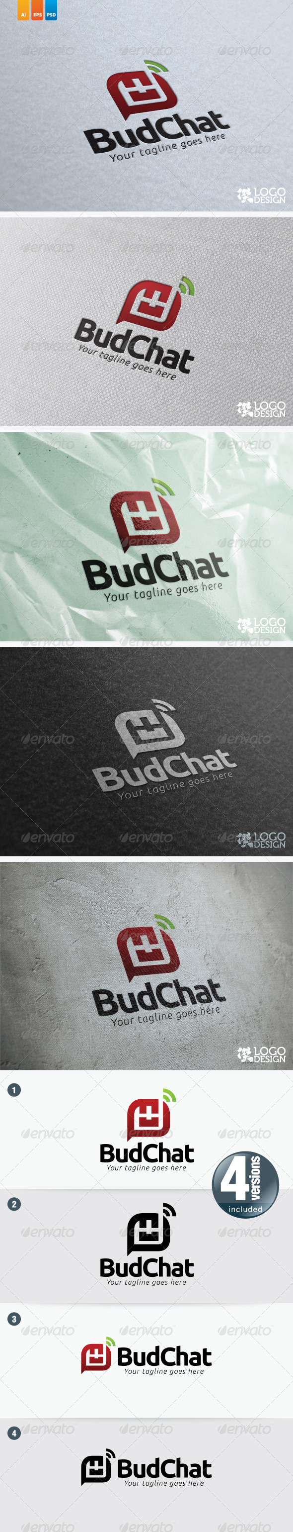 BudChat - Objects Logo Templates