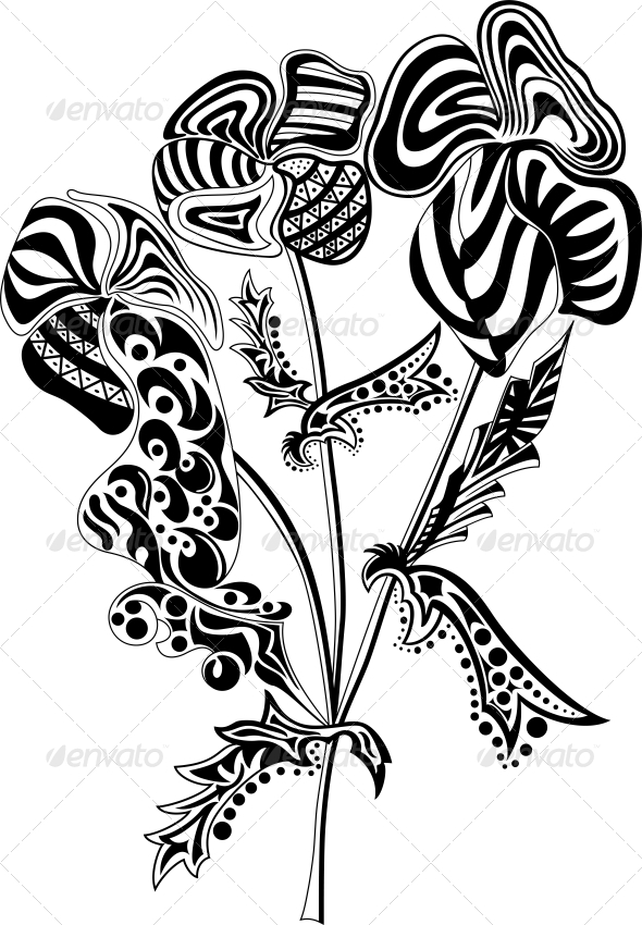 Abstract Flowers Abstract Flowers