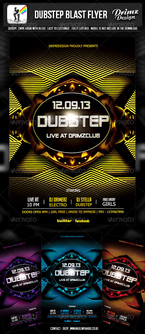 Dubstep Blast Flyer Dubstep Blast Flyer