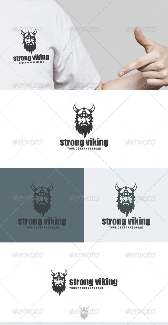 Strong Viking Logo - Humans Logo Templates