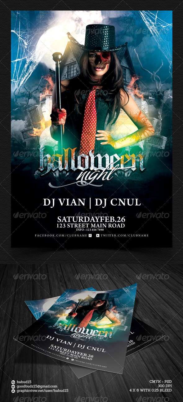 Halloween Party Flyer Template