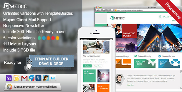 Metric Responsive E-mail Template Metric Responsive E-mail Template