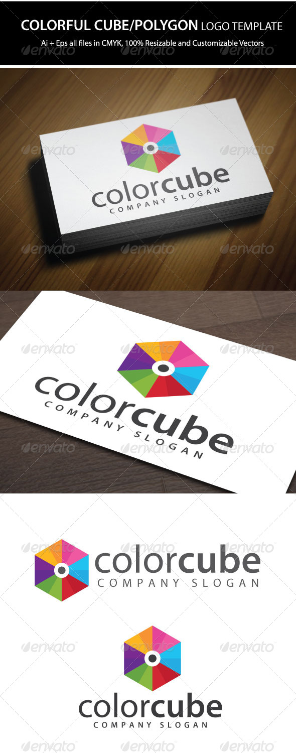 Colorful Cube Logo Template