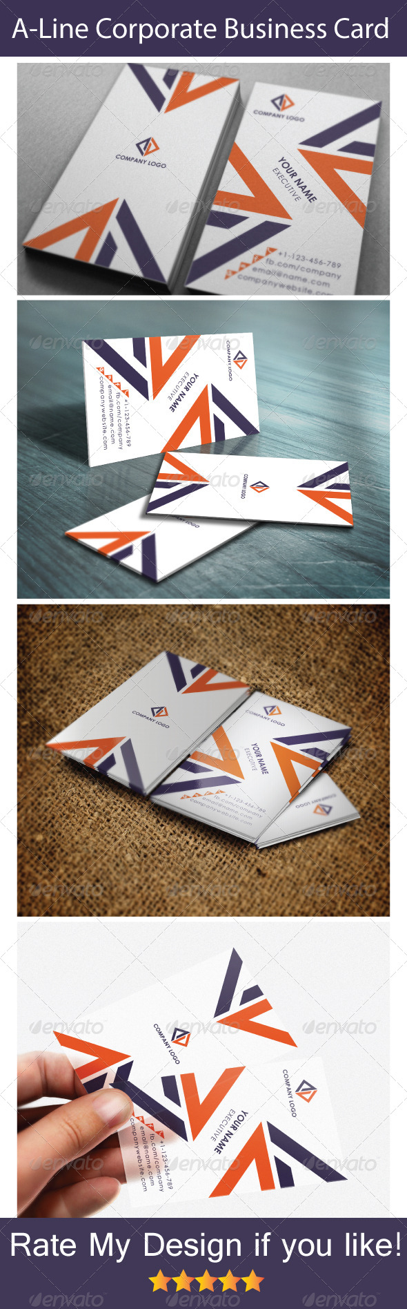 A Line Corporative Business Card A Line Corporative Business Card
