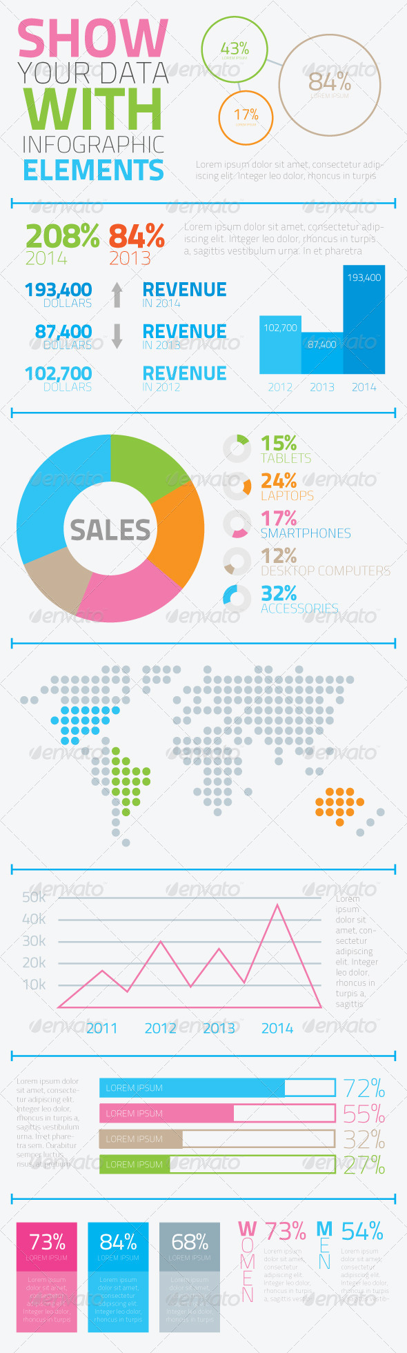 GraphicRiver Infographic Flat Elements Set Vector 5779414 GraphicRiver Infographic Flat Elements Set Vector 5779414