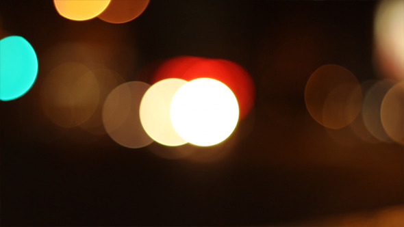 Night Traffic Circles Bokeh Night Traffic Circles Bokeh