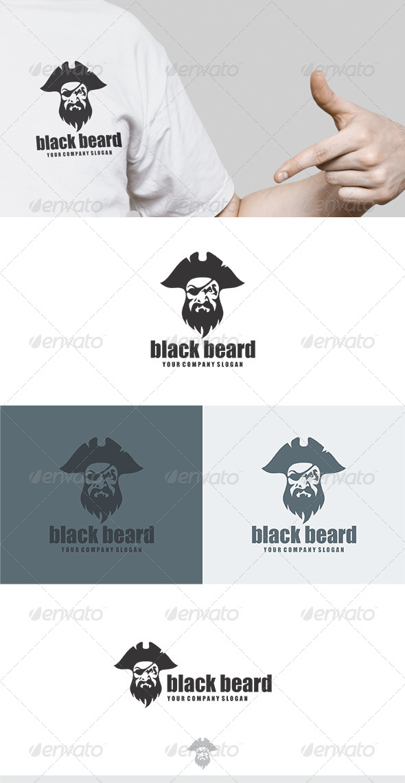 Black Beard Logo Black Beard Logo
