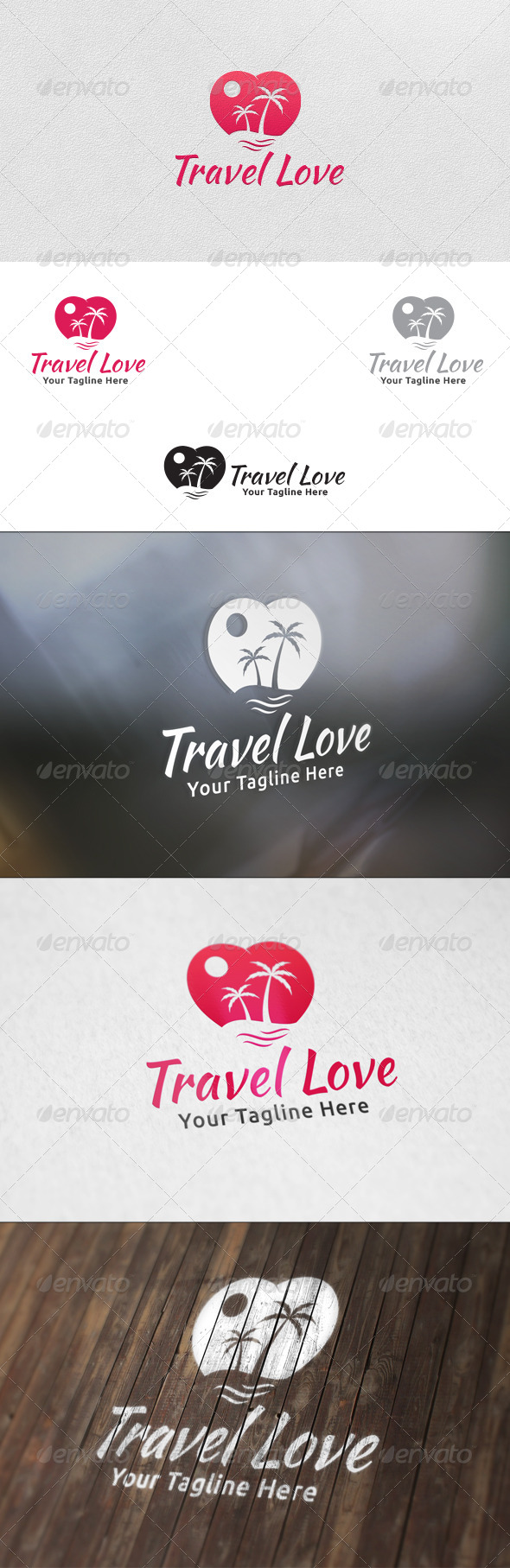 Travel Love Logo Template Travel Love Logo Template