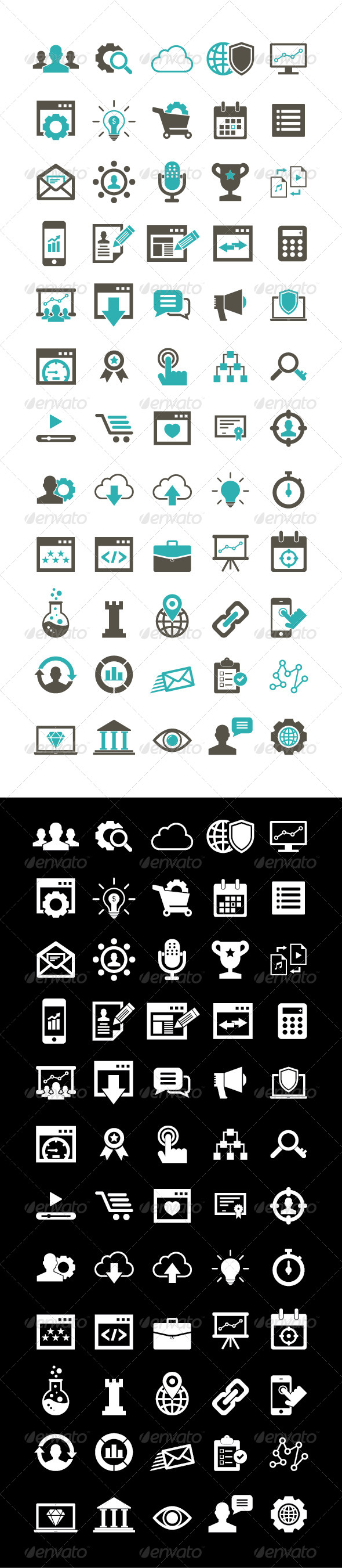 60 SEO Icon set 60 SEO Icon set