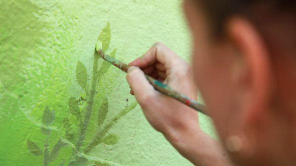 Woman Draws a Tree Woman Draws a Tree