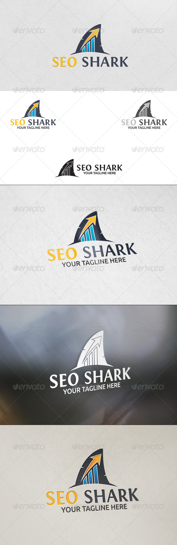 SEO Shark Logo Template SEO Shark Logo Template