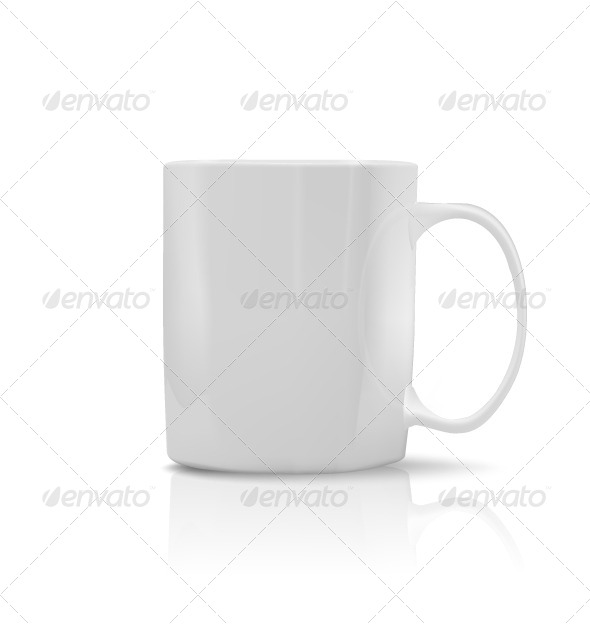 Photorealistic White Cup Photorealistic White Cup
