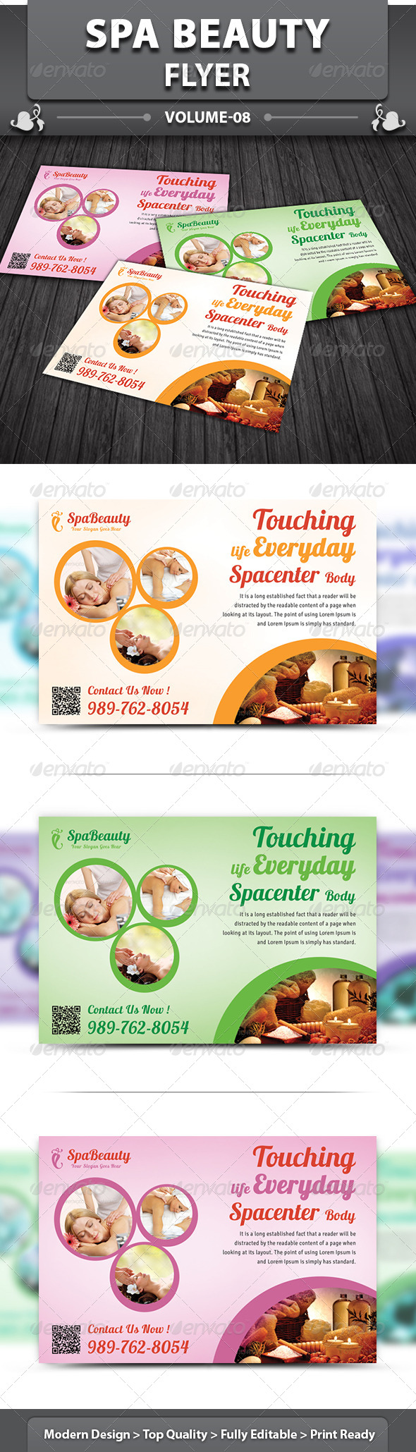 Spa & Beauty Saloon Flyer | Volume 8 - Corporate Flyers