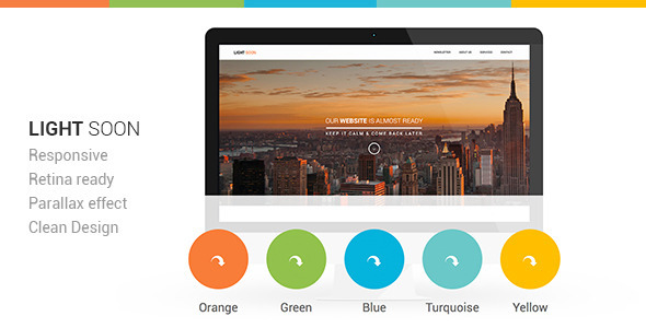 Light Soon Responsive Coming Soon Template