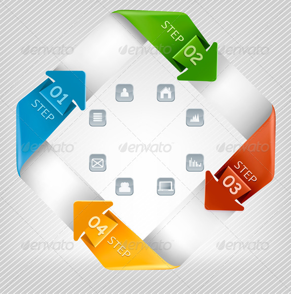 Info Graphics Banner with Icons Info Graphics Banner with Icons