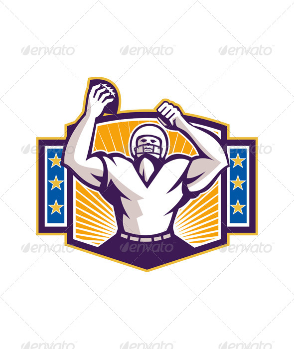 Gridiron Football Player Touchdown Gridiron Football Player Touchdown