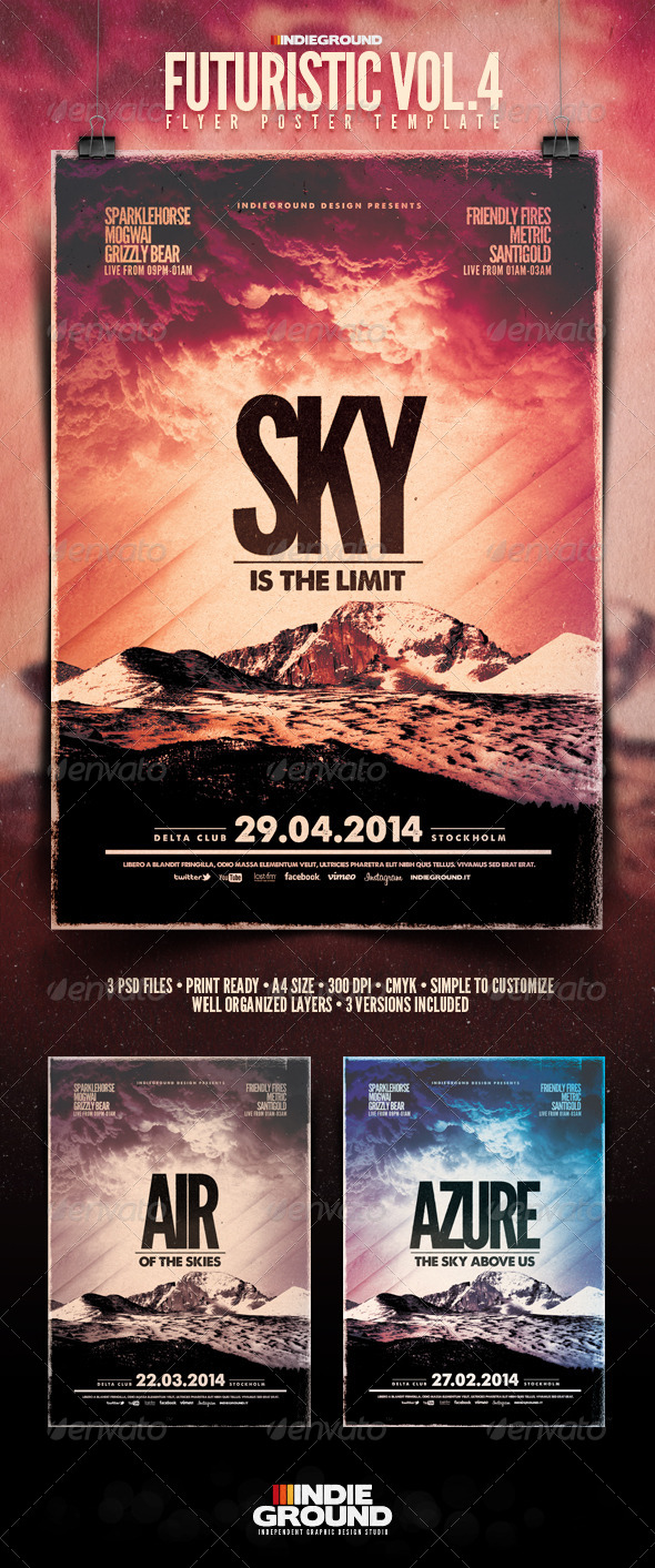 Futuristic Flyer Poster Vol 4 Futuristic Flyer Poster Vol 4