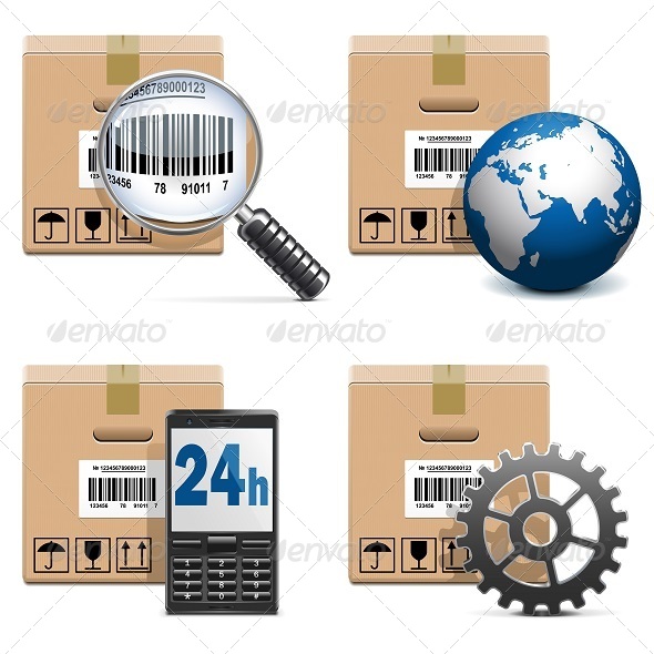 Vector Shipment Icons Set 15 Vector Shipment Icons Set 15