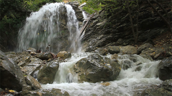 Waterfall in Crimea Waterfall in Crimea