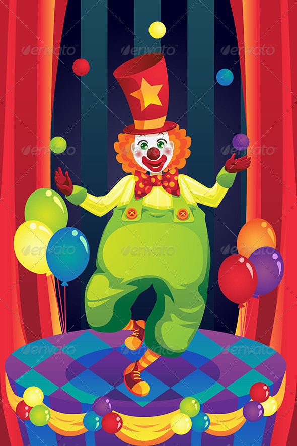 Clown on Stage Clown on Stage