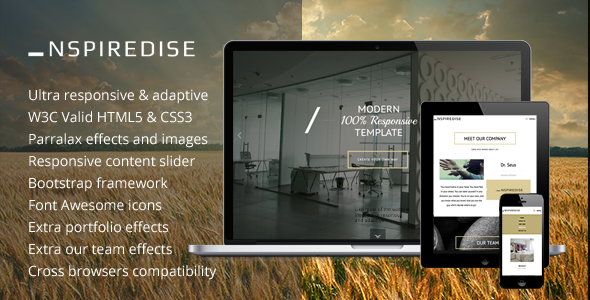 _NSPIREDISE - Onepage Parallax Responsive Template