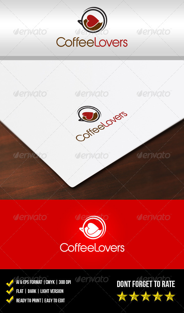 Coffee Lovers Logo - Food Logo Templates
